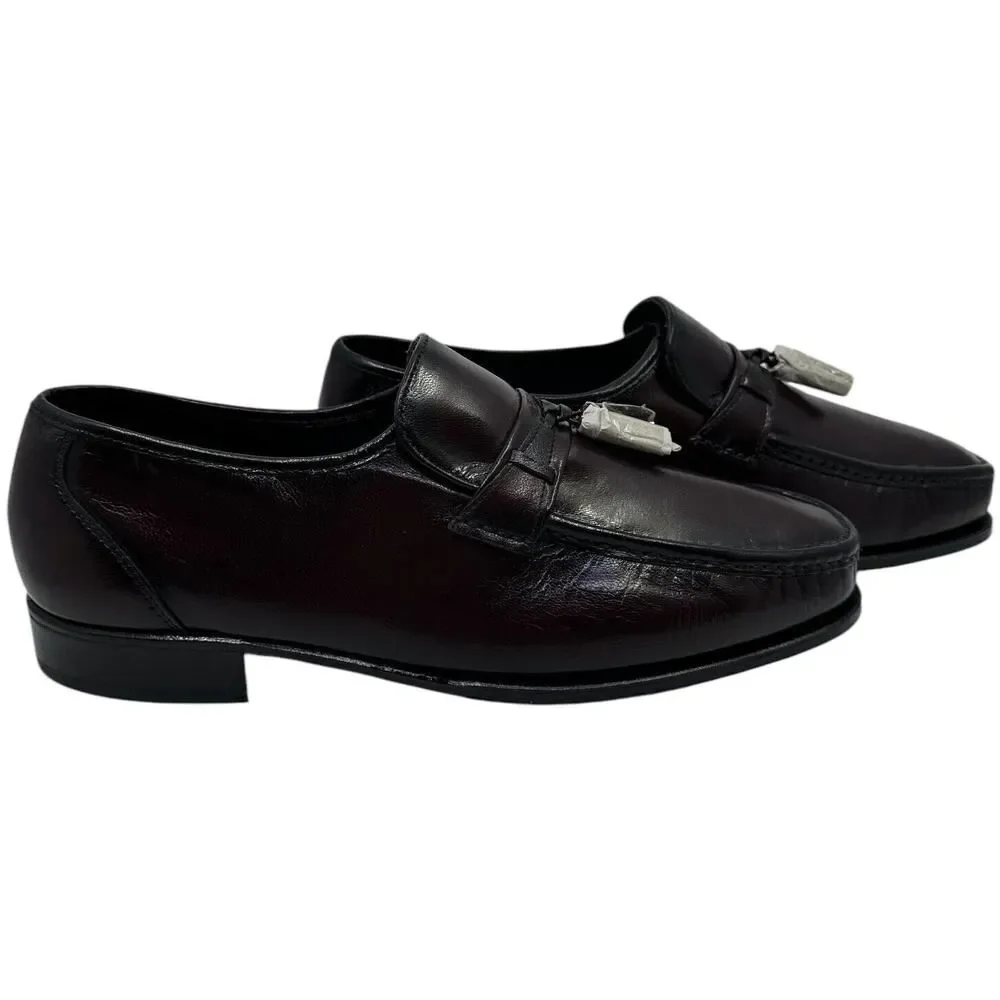 Florsheim Mens Shoes 11 3E Brown Leather Tassel Loafers Slip On Moc Toe 17090-18
